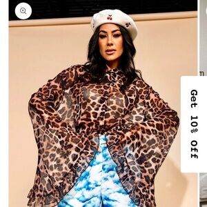 Dressed in LALA Leopard Print Blouse